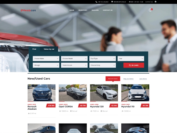 ReadyCars - Car Sales Website